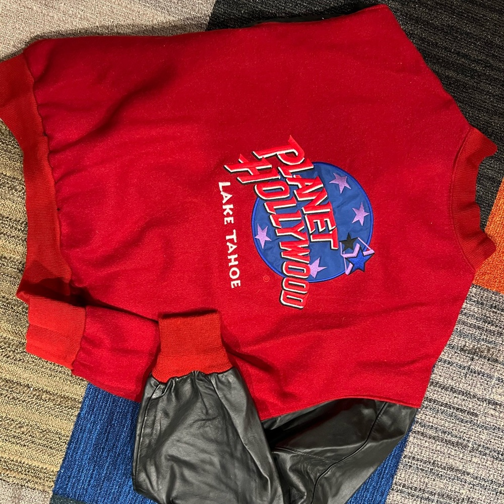 Planet Hollywood Red and Black Sweatshirt
